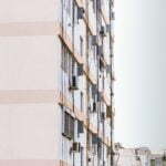 a building with many windows