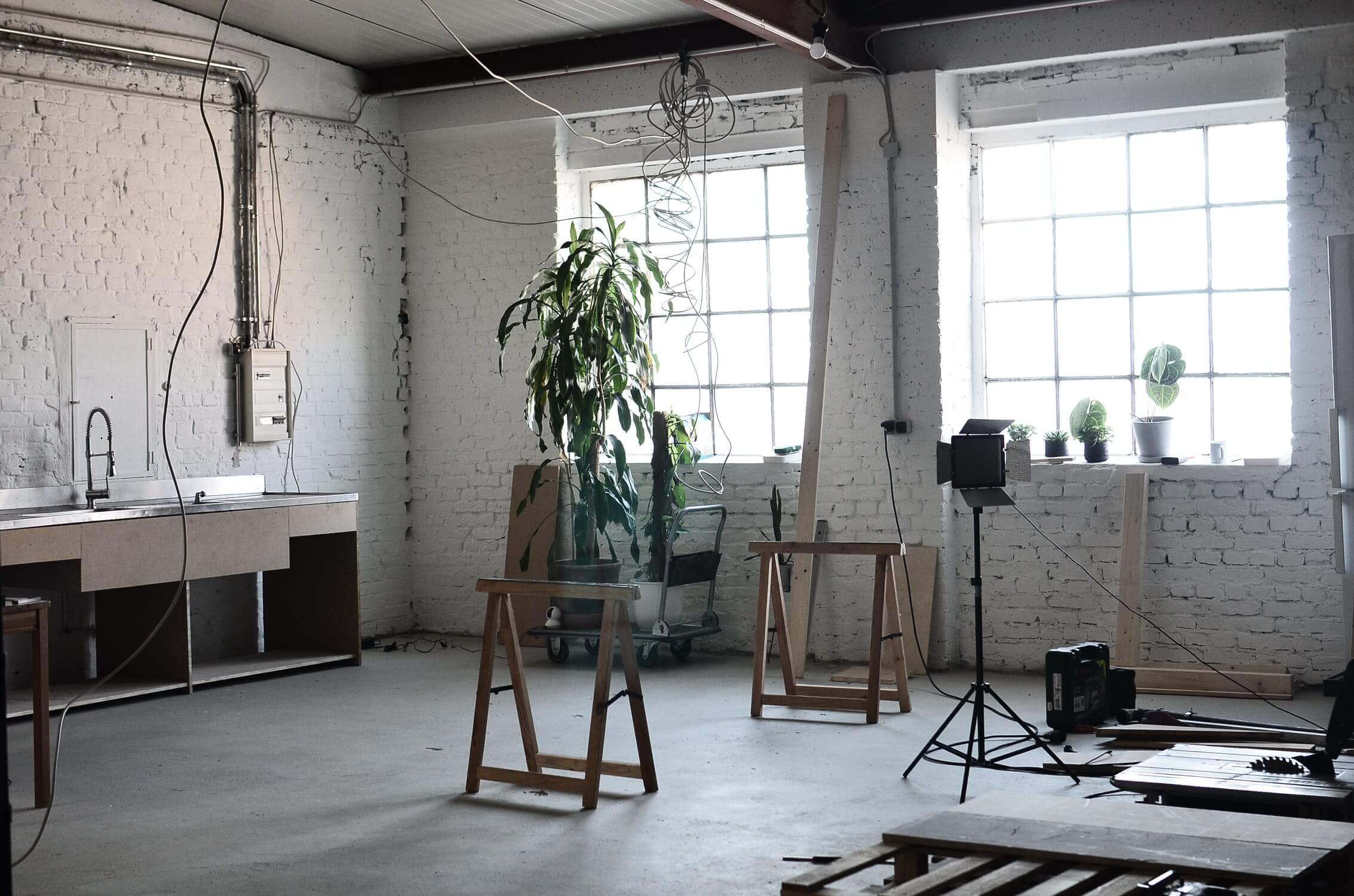 a room with a piano and a piano