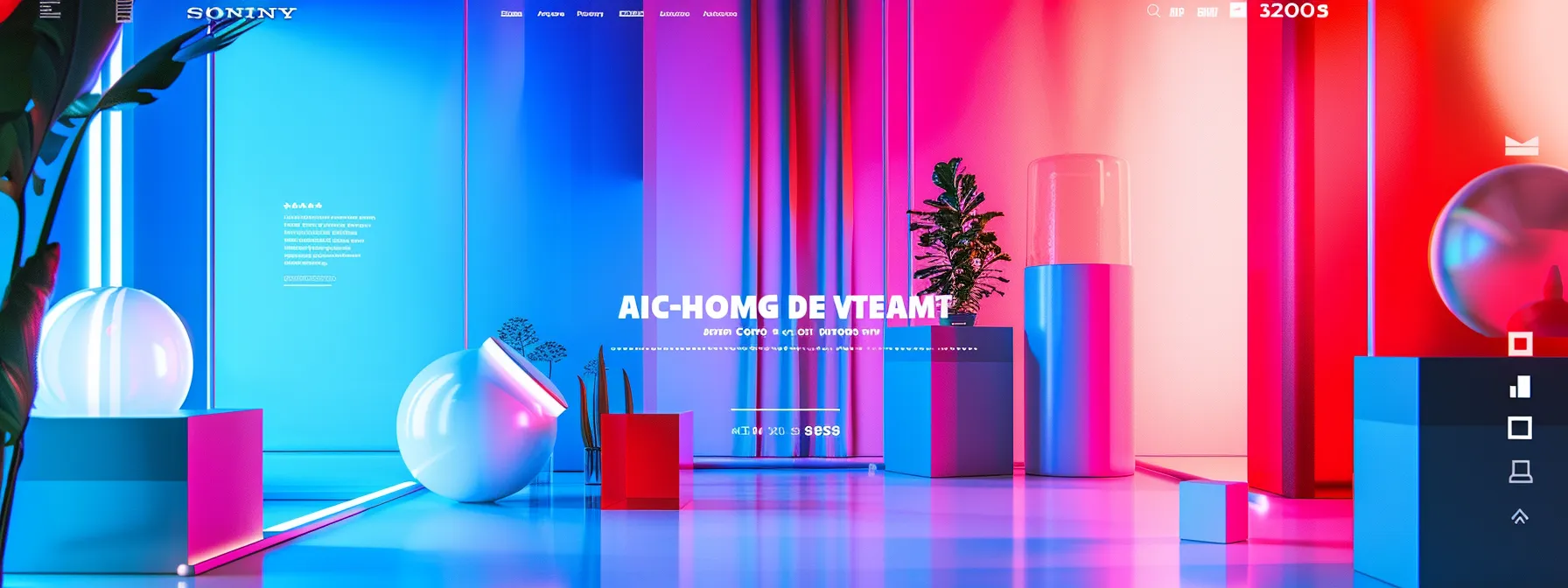 a vibrant and modern website landing page design featuring colorful graphics and a clear call-to-action button.