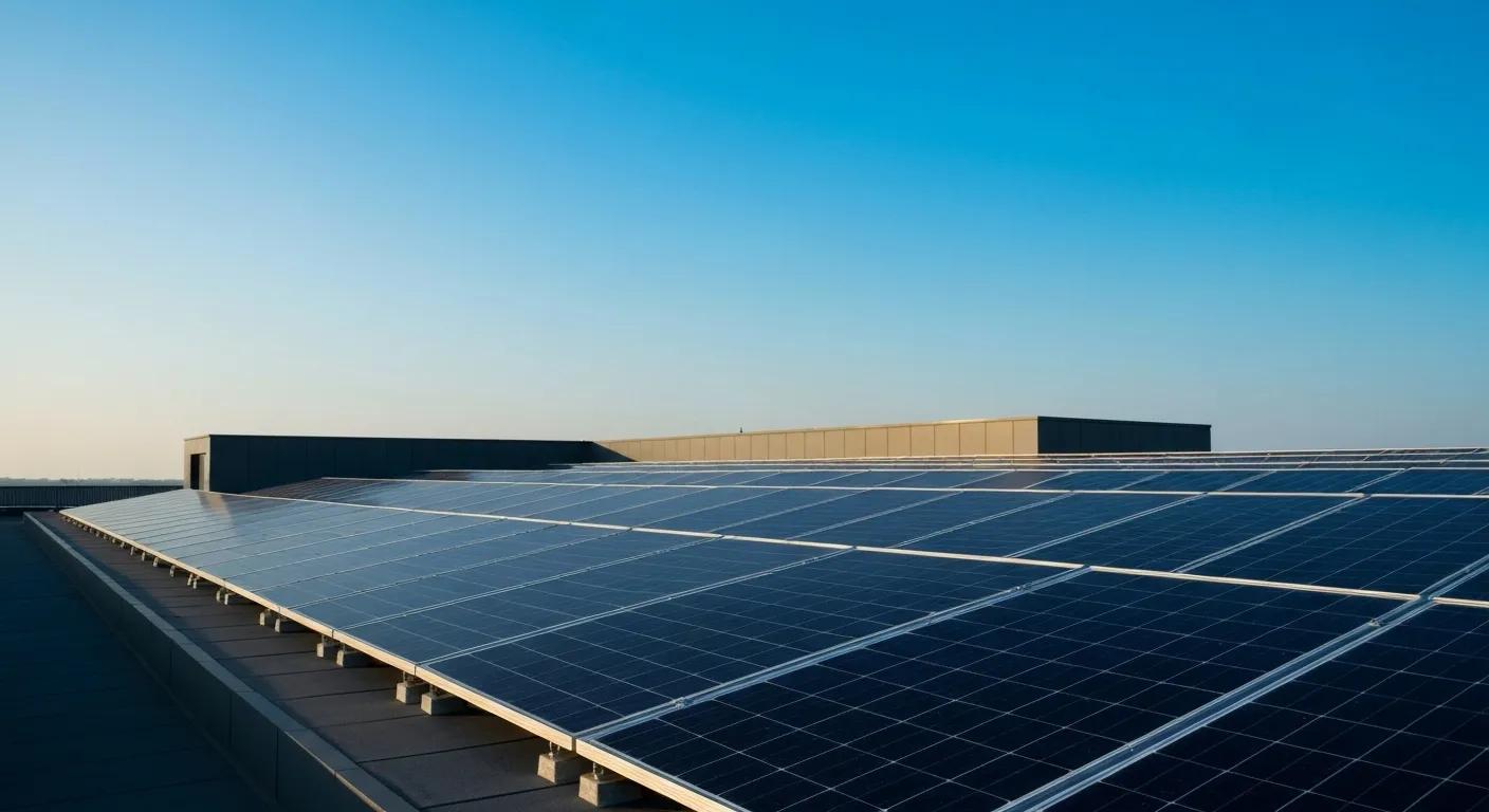Solar panels being installed on a modern home, highlighting renewable energy integration