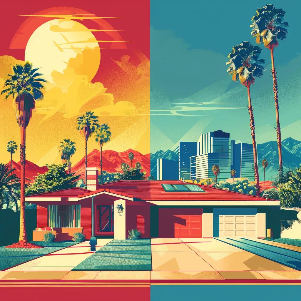 Visual representation of energy efficiency between asphalt and metal roofing in Las Vegas