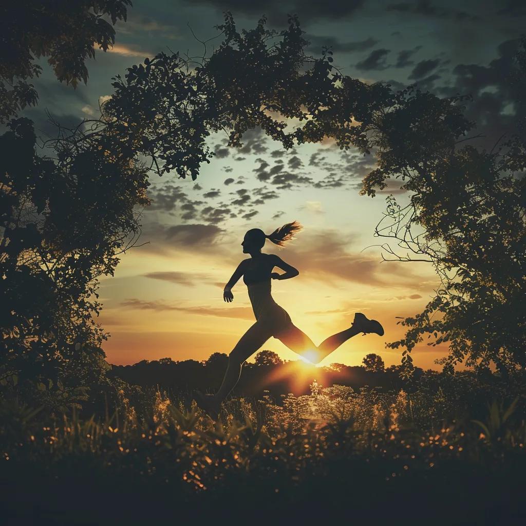 Fit individual exercising outdoors, representing the health benefits of intermittent fasting