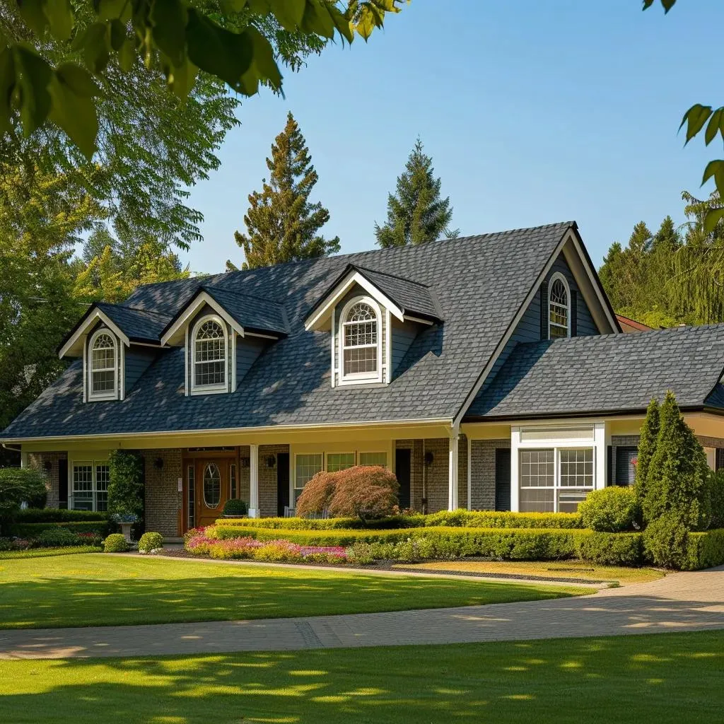 Variety of roofing materials including asphalt shingles, metal sheets, and clay tiles, showcasing options for homeowners